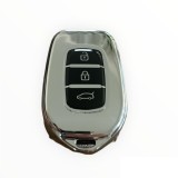 Husa TPU Cheie Dacia Logan 3 2021 2022, Renault, 3 Butoane, Gri AutoProtect KeyCars, Oem