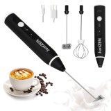 Mixer spumator de lapte 2 in 1 JustZEN acumulator reincarcabil USB cu 2 capete 3 trepte de viteza pentru capucino machiato ness cafe ciocolata calda s