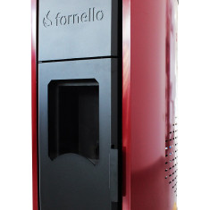 Pachet Termosemineu peleti Fornello Royal Bordeaux 25 kw, complet echipat pentru incalzire, pompa circulatie, vas expansiune, automatizare, kit evacua