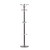 Cuier tip pom lemn 15 agatatori, HM W13, 3 nivele, imbracaminte si accesorii, baza ceramica, wenge
