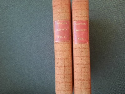 Sinclair Lewis - Babbitt (2 volume, 1939) LEGATE DE LUX foto