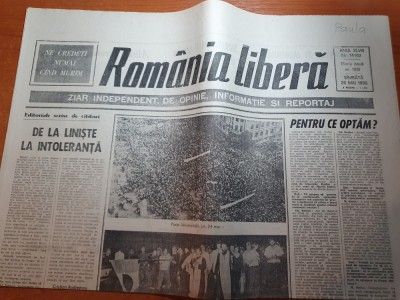 romania libera 26 mai 1990-ion iliescu 85.07 la suta din voturile pt presedinte foto