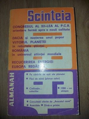 Almanah Scinteia 1980 foto