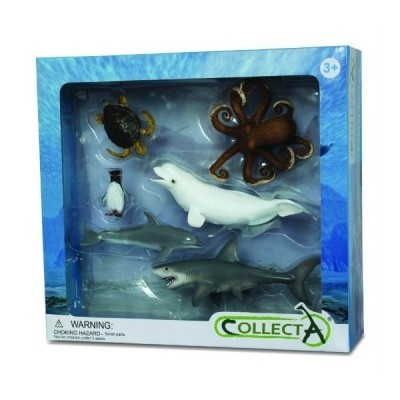 Set 6 figurine viata acvatica Collecta foto