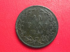 ROMANIA - 10 BANI 1867 WATT (206) foto