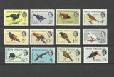 BRITISH HONDURAS 1962 FAUNA PASARI MNH
