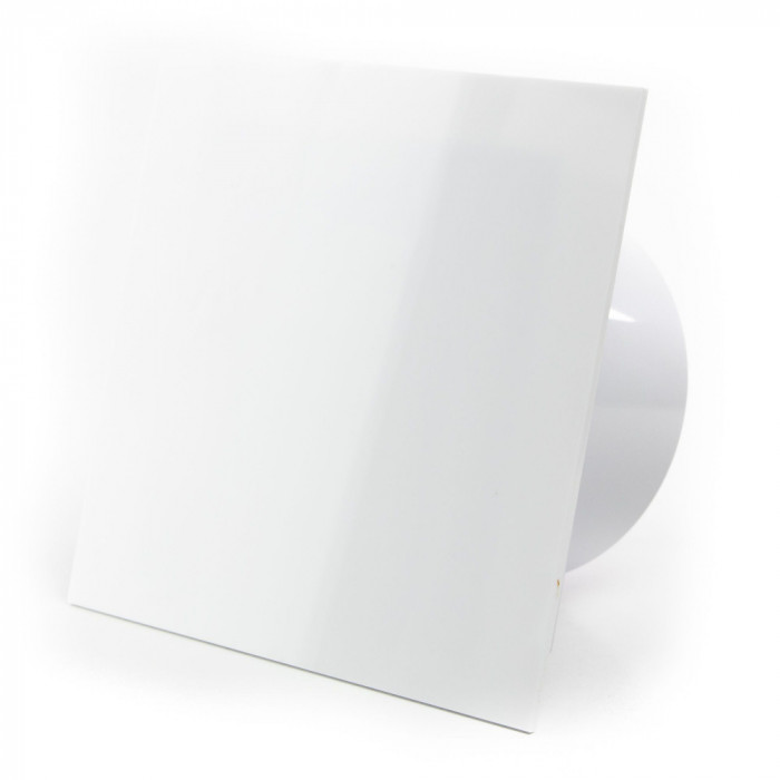 Panou frontal din plexi pentru ventilator baie dRim, White Gloss