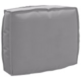 vidaXL Pernă pentru spătar din paleți cu pernă Gri 50 x 40 x 12 cm