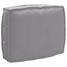 vidaXL Pernă pentru spătar din paleți cu pernă Gri 50 x 40 x 12 cm 42001459