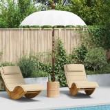 Cumpara ieftin Parasol Balinez Crem (180-190) x 260 cm Bumbac și lemn masiv