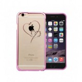 Husa iPhone 6/6S Plus Astrum Telesthesia Pink cu Swarovski - Protectie Premium