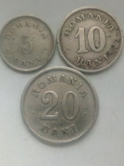 Lot 5, 10 si 20 bani 1900 foto