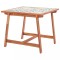 vidaXL Masa de gradina, blat mozaic, 88x88x75 cm, lemn masiv de acacia