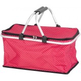 Cos pentru cumparaturi, model buline, rosu, max 5 kg, 47x28x25 cm, Jela, Strend Pro