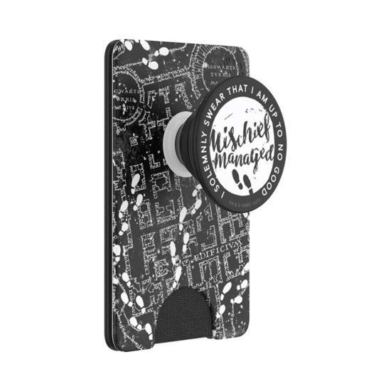Portofel pentru telefon - PopSockets PopWallet - Mischief Managed Marauder&#039;s Map