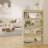 vidaXL Bibliotecă/Separator cameră, stejar sonoma, 80x30x135 cm, PAL