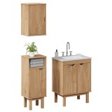 Set mobilier baie &bdquo;OTTA&rdquo;, 3 piese, lemn masiv de pin