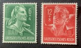 Serie Completă 2 Timbre Germania Al Treilea Reich 1944 Serviciul de Muncă al Reich-ului RAD Neștampilat - A007