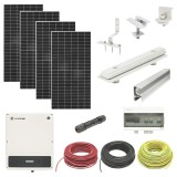 Sistem fotovoltaic 3kW monofazic ON-GRID cu 8 panouri LONGI pentru tigla