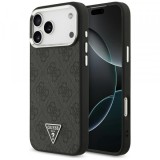 Husa MagSafe pentru Apple iPhone 18 Pro Max / 17 Pro Max, Guess, 4G Triangle Logo, Neagra