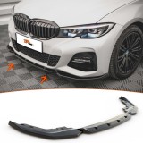 Spoiler fata BMW Seria 3 G20/G21 Max V5, negru pian, plastic vacuum