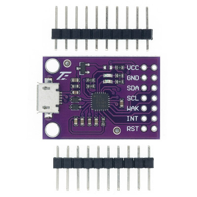 Placa de depanare CP2112 USB to SMBus I2C, MicroUSB foto