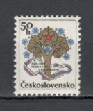 Cehoslovacia.1989 20 ani Constitutia Federativa XC.593, Nestampilat