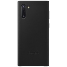 Husa Piele Samsung Galaxy Note 10 N970 / Samsung Galaxy Note 10 5G N971, Leather Cover, Neagra EF-VN970LBEGWW