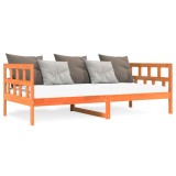 Gossi pat de zi fara saltea, maro ceruit, 80x200 cm, lemn masiv pin