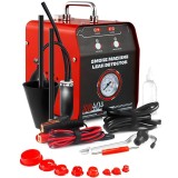 Detector de Scurgeri cu Aer si Fum Techstar&reg; SD404, cu Manomentru, Protectie la Supraincalzire si Indicator de Presiune, Profesional, Negru/Rosu