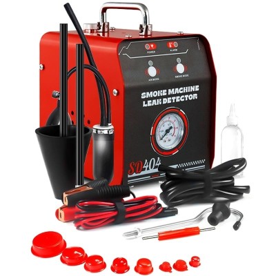 Detector de Scurgeri cu Aer si Fum EVAP Techstar&amp;reg; SD404, cu Manomentru, Protectie la Supraincalzire si Indicator de Presiune, Profesional, Negru/Rosu foto