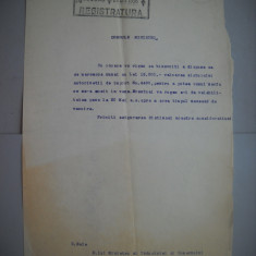 HOPCT DOCUMENT VECHI 349 MINISTERUL INDUSTRIEI COMERT EXTERIOR /BUCURESTI 1936