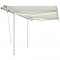Copertină retractabilă manual cu LED, crem, 3x2,5 m