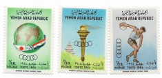 Yemenul de Nord - Jocurile Olimpice - Tokyo, Japonia, 1964 - valori neobliterate