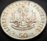 Cumpara ieftin Moneda exotica 50 CENTIMES - HAITI, anul 1991 * cod 3703 D