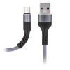 Cablu Date/Incarcare USB la MicroUSB MaXlife MXUC-01, 1m, Gri