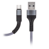 Cablu Date si Incarcare USB la MicroUSB MaXlife MXUC-01, 1 m, Gri