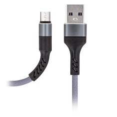 Cablu Date si Incarcare USB la MicroUSB MaXlife MXUC-01, 1 m, Gri