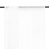 Draperii franjuri, 2 buc., 100 x 250 cm, alb GartenMobel Dekor, vidaXL