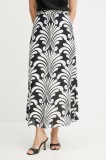 Luisa Spagnoli fustă culoarea negru, midi, evazati, 541768