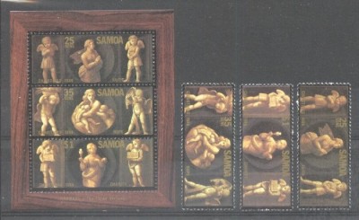 Samoa 1984 Christmas, Religion, set+perf. sheet, MNH S.347 foto