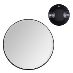 Oglindă Machiaj JB Beauty, Rotundă, Mărire 5x, Ventuze, Negru, 15x2cm