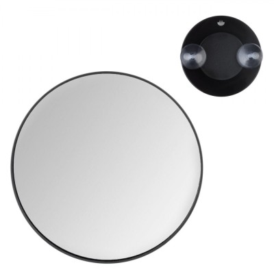 Oglindă Machiaj JB Beauty, Rotundă, Mărire 5x, Ventuze, Negru, 15x2cm foto