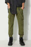 Alpha Industries pantaloni Utility Pant bărbați, culoarea verde, cu fit cargo