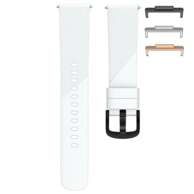 Curea silicon, compatibila Huawei Watch Fit 2, cu adaptor dedicat, Alb foto