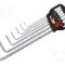Set chei imbus, sferic, o&amp;#355;el crom-vanadium, HEX 1,5mm, HEX 2,5mm, HEX 2mm, HEX 3mm, HEX 4mm, HEX 5mm, HEX 6mm, lungime {{Lungime totala}}, WIHA -