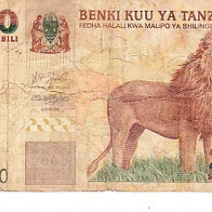 M1 - Bancnota foarte veche - Tanzania - 2000 shilingi