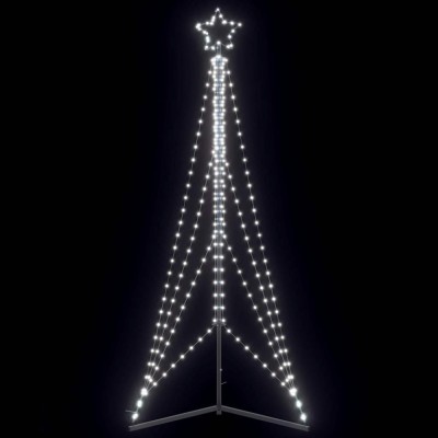 Pom de Crăciun LED 483 LED-uri Alb Rece 240 cm foto
