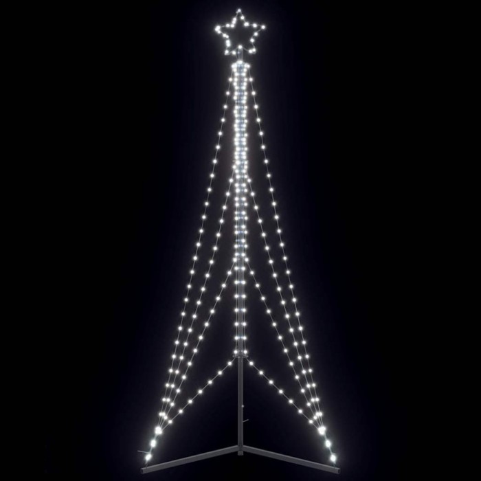 Pom de Crăciun LED 483 LED-uri Alb Rece 240 cm