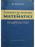 O. Sacter - Culegere de probleme de matematici (editia 1960)